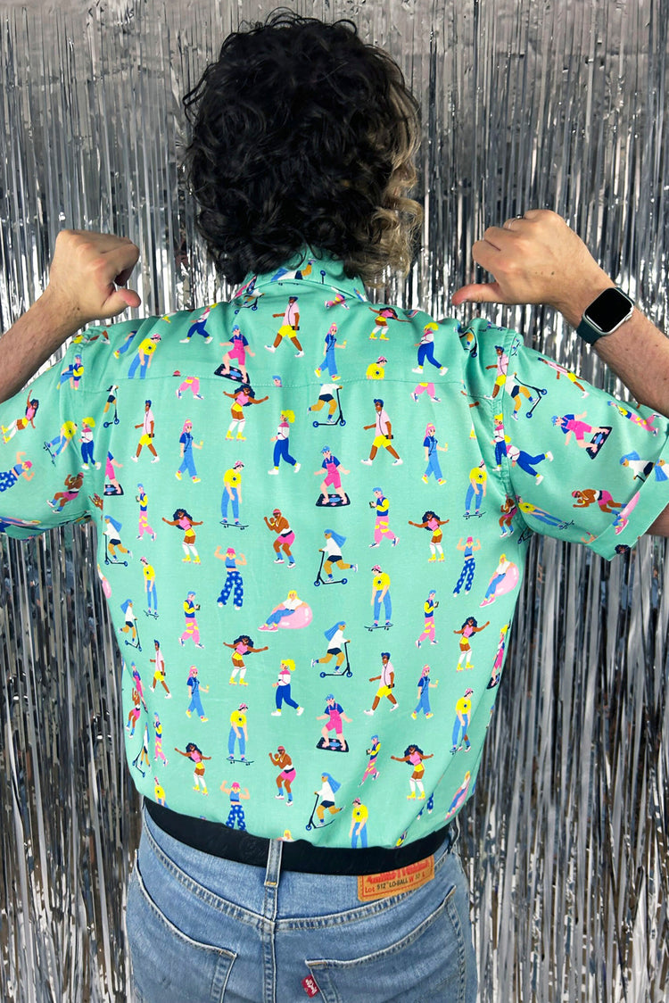 90s Living Illustrated Unisex Pattern Shirt
