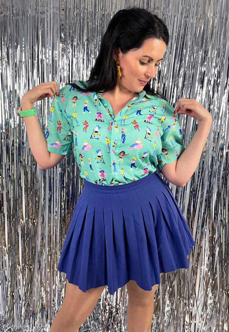 90s Living Illustrated Unisex Pattern Shirt