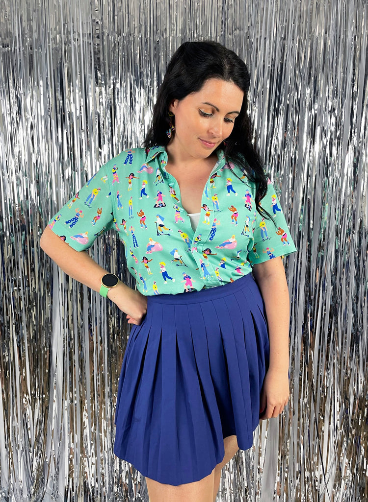90s Living Illustrated Unisex Pattern Shirt