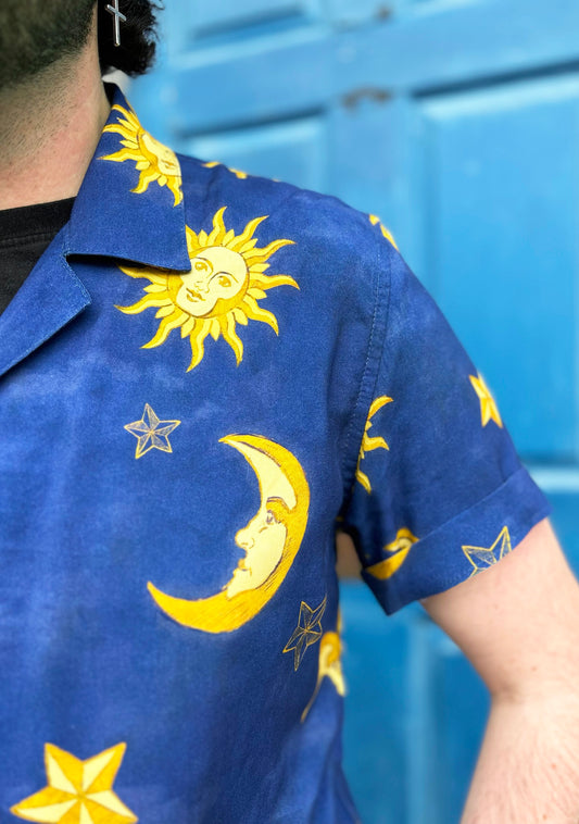 90s Sun and Moon Unisex Hawaiian Shirt