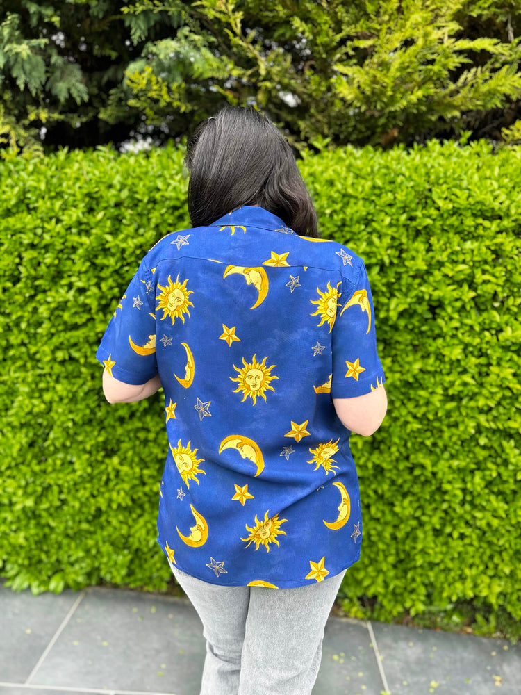 90s Sun and Moon Unisex Hawaiian Shirt