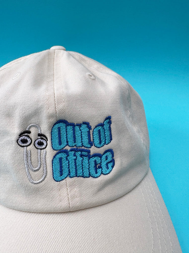 ‘Out of Office’ Slogan and Paperclip Cap