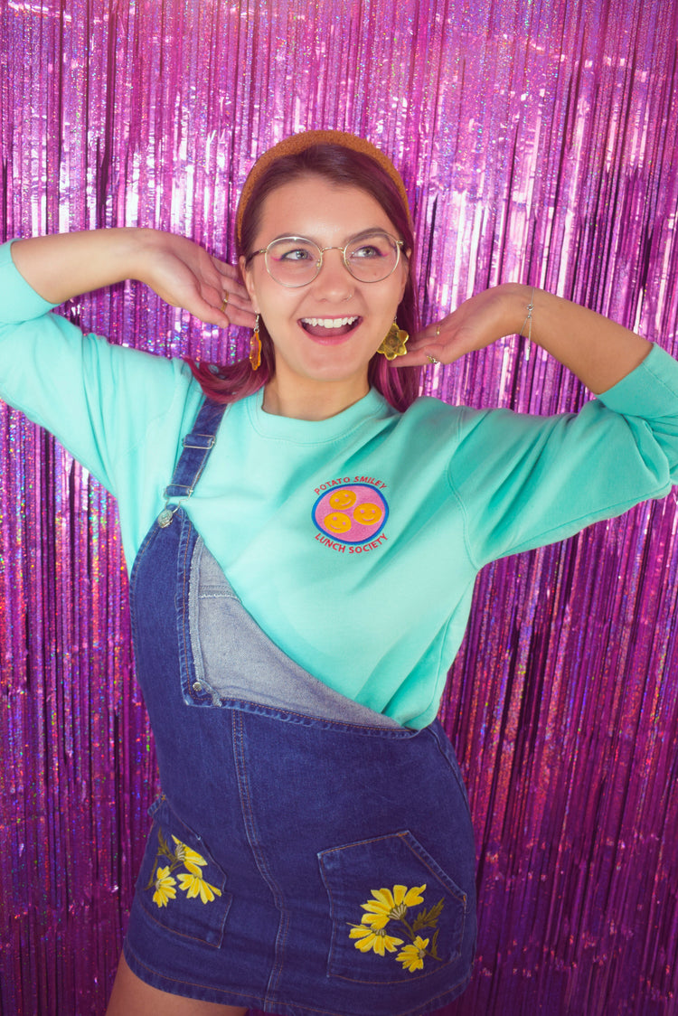Potato Smiley Lunch Society Embroidered - T-shirt