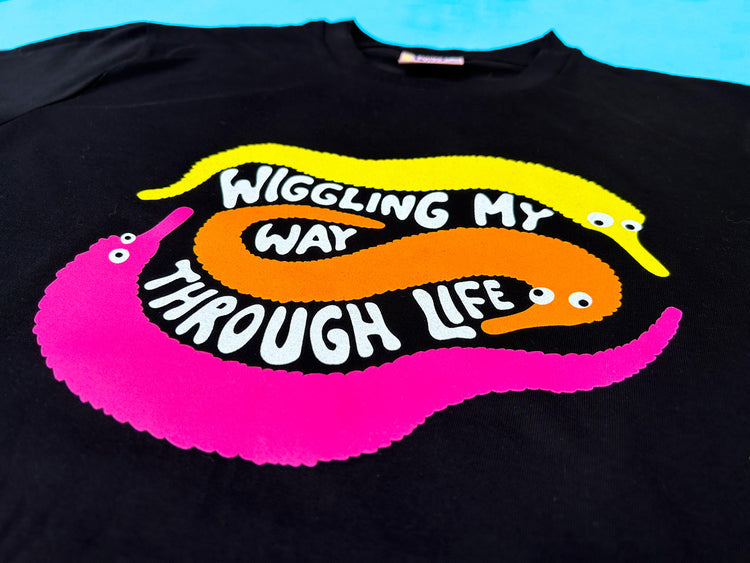 Wiggling Screen Print T-shirt