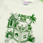 90s TV show Jungle Run T-shirt design with monkey statues and the Jungle King Temple in the background