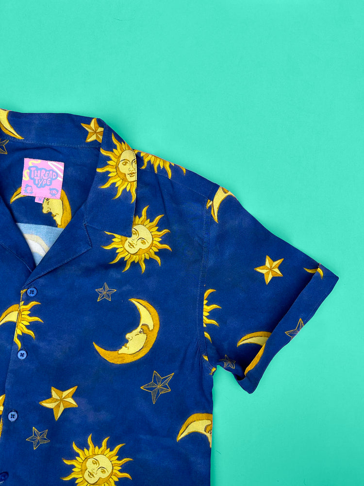 90s Sun and Moon Unisex Hawaiian Shirt