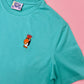 Ice Cream Penguin Embroidered T-Shirt