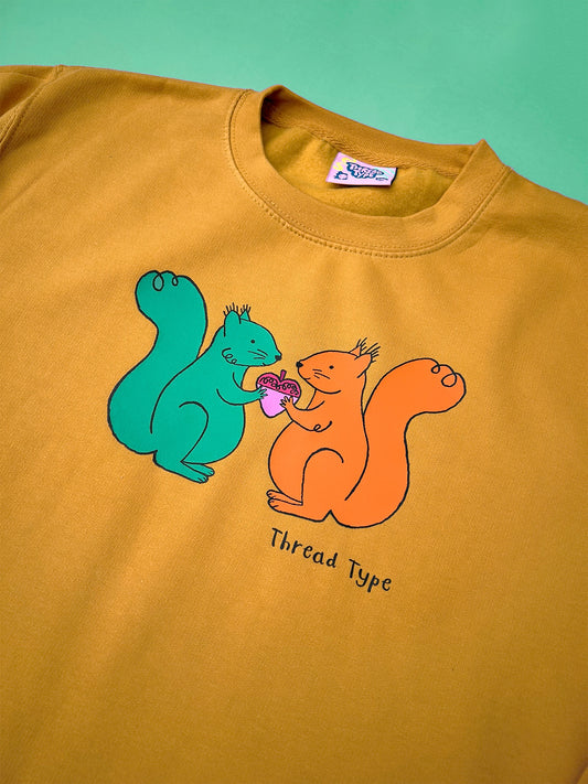 Retro Autumn Squirrels Sweatshirt