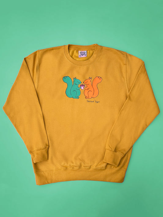 Retro Autumn Squirrels Sweatshirt