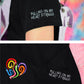 Heart Strings Embroidered T-shirt