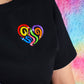 Heart Strings Embroidered T-shirt